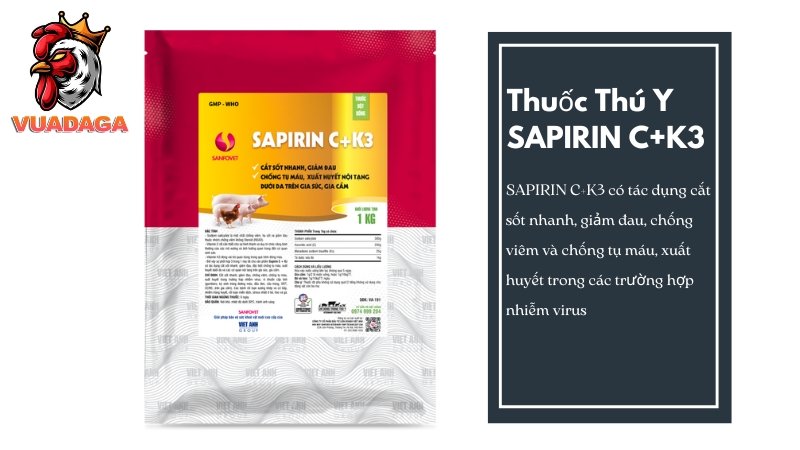 Thuốc Thú Y SAPIRIN C+K3