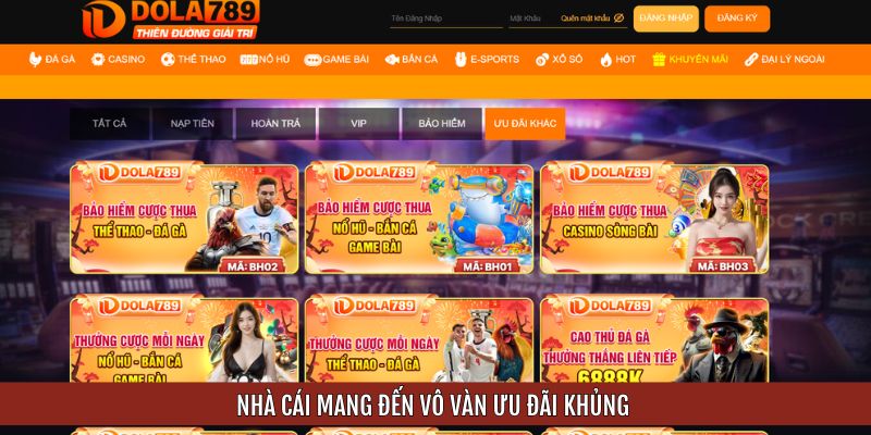 Nhà cái mang đến vô vàn ưu đãi khủng
